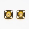 SMA Coaxial Connector Female Straight Square Flange for Panel Mount