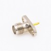 SMA Connector 2 Holes Flange Panel Mount Female Straight Solder Cup for Cable