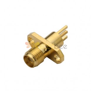 SMA Connector 2Hole Flange Female for Panel Mount