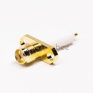 SMA Connector 2Hole Flange Straight Female pour Panel Mount
