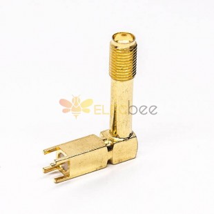 20pcs SMA Connector 90 Degree Female Right Angle Through Hole for PCB Mount