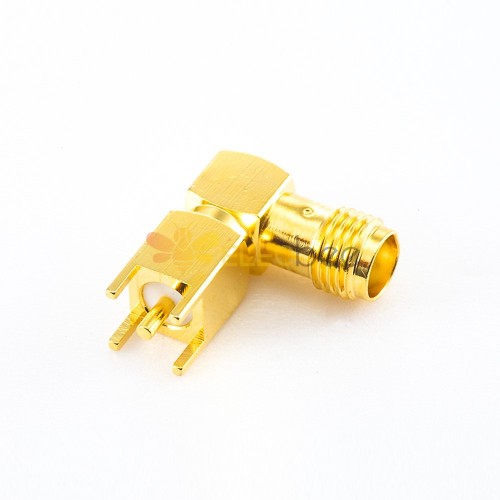 SMA Connector Angled DIP Type Femelle PCB Mount