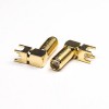 20pcs SMA Connector Angled Threaded 50 Ohm Through Hole Gold Plating