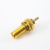 SMA Connector Crimp With Solder for 1.13MM Cable Panel Mount Front Bulkhead Female Straight