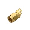 20pcs SMA Connector Edge Mount Straight Male Receptacle Gold Plating