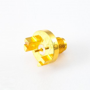 SMA Connector End Launch Female Straight PCB Mount