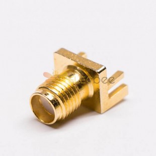 SMA Conector hembra de montaje en borde para PCB montaje hembra chapado en oro