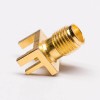 SMA Connector Female Edge Mount for PCB Mount Female Gold Plated