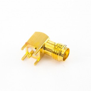 SMA Connector Female 50 Ohm PCB Mount Angled DIP Type