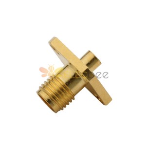 SMA Connector Flange Mount 4Hole Straight Female pour Panel Mount