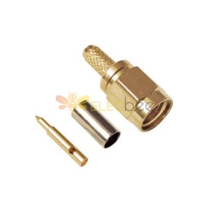 SMA Connector for RG316 Crimp Type Straight Plug for Cable RG174