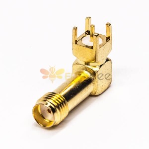 SMA Connector Jack 90 Degree Through Hole for PCB Mount