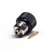 20pcs SMA Connector Male 180 Degree Solder Type for Coaxial Cable Black Plastic Shell