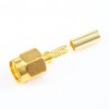 SMA Connector Male Crimp for RG174/RG316/LMR100 Cable 180 Degree