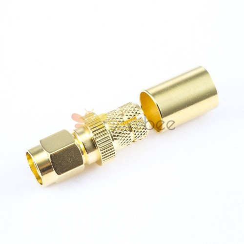 SMA Connector Male Straight Crimp for SYV50-5 Cable
