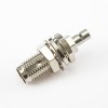 SMA Connector Nut Female 180 Degree Panel Mount Front Bulkhead Crimp With Solder for RG178/1.37mm/1.45mm