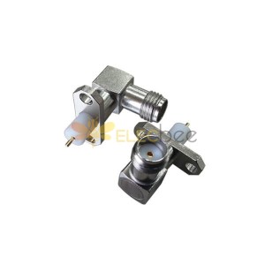 SMA Connector Panel Mount 90 Degree Jack with PTFE Stainless Steel SMA