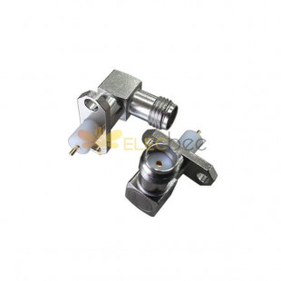 SMA Connector Panel Mount 90 Degree Jack avec PTFE Stainless Steel SMA