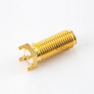 SMA Connector PCB Female 50 Ohm Straight DIP Type