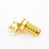 SMA Connector PCB Mount Female Angled DIP Type