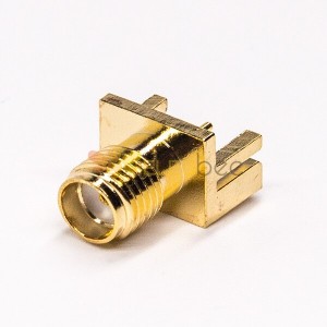 SMA Connector Female Edge Mount for PCB Mount 180 Degree Gold Plating