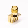 20pcs SMA Connector Female Edge Mount for PCB Mount 180 Degree Gold Plating