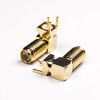 SMA Connector Right Angled Through Hole Gold Plating Panel Mount