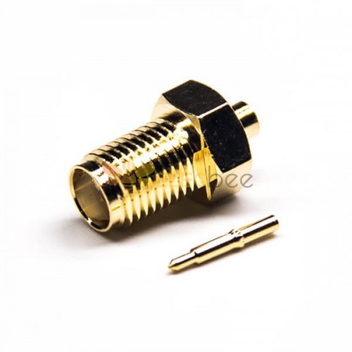 SMA Connector RP Femelle Mâle Straight Pin Solder Type Gold Plating