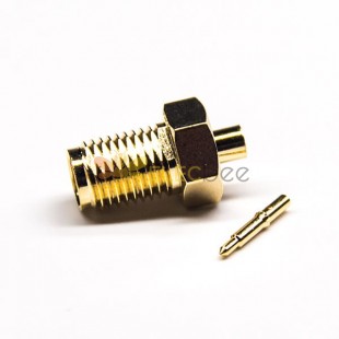 20pcs connettore SMA RP femmina dritto maschio pin tipo di saldatura placcatura in oro