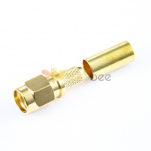 SMA Connector Straight Male Crimp for SYV50-5 Cable