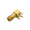 SMA Connector Through Hole Jack Angled for PCB Mount Gold Plating