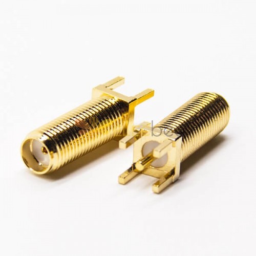 SMA Connector Types 180 Degree Female Through Hole for PCB Mount