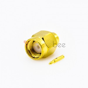 SMA Connector With Cable Male 180 Degree Solder Type for Semi-rigid 141