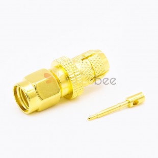SMA Connector With Wire Male Straight Crimp for LMR300/5D-FB
