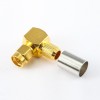 SMA Crimp for SYV50-5 Cable Connector Male 90 Degree