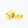SMA Female Connector PCB Mount Angled DIP type