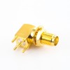 SMA Female Connector PCB Mount Straight DIP Type Front Bulkhead