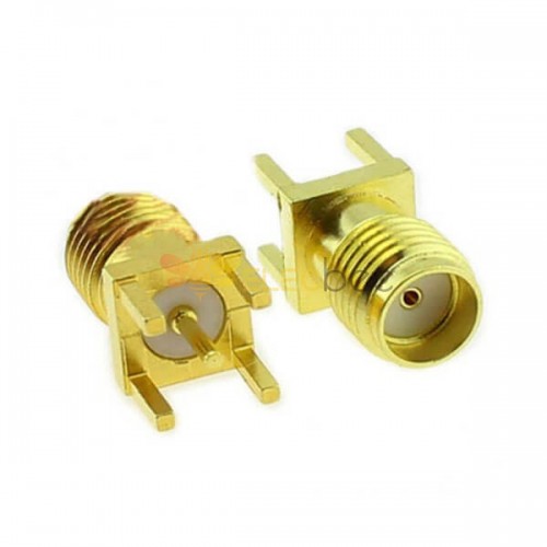 20pcs SMA Female For PCB Straight Type Though Hole Connector with Cap