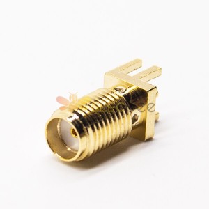 SMA Weibliche PCB Edge Mount Connector Buchse gerade Gold Plating