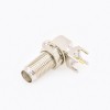 SMA Female Right Angle Connector Front Bulkhead Through Hole for PCB Mount