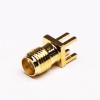SMA Female Straight PCB RF Connector DIP Type Gold Plating