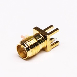 SMA Femelle Straight PCB RF Connector DIP Type Gold Plating