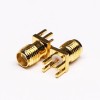 SMA Female Straight PCB RF Connector DIP Type Gold Plating