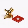 SMA Flange Mount Jack 180 Degree Crimp Type for Cable