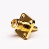 SMA Flange Mount Jack 180 Degree Crimp Type for Cable