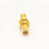 SMA Gold Plated Straight Bulkhead Female to Female Adapter for Panel Mount
