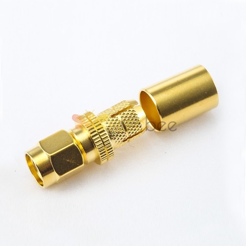SMA Jack Connector Straight Crimp for 5D-FB/LMR300 Cable