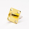 Conectores jack SMA Brida de 4 orificios chapada en oro para montaje en panel con PTFE extendido (personalizado)