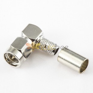 SMA Male 90 Degree Connector Crimp Type for RG58/RG142/SYV50-3