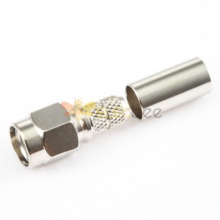 SMA Male Connector 180 Degree Crimp for 3D-FB/LMR200 Cable